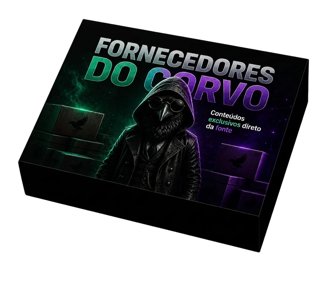 Mockup do bônus Fornecedores do Corvo